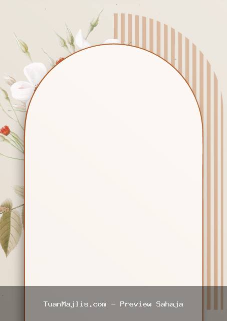 Design kad kahwin digital Pualam